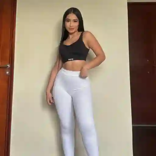 Leggins Push Up Corte En V Blanco