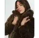 Abercrombie Talla Xs Chaqueta Acolchada Corta Con Piel Sintética Estampado De Leopardo