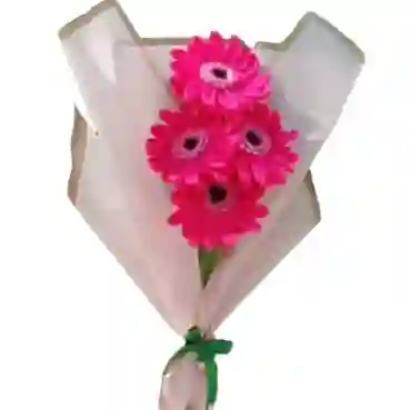 Bouquet De 4 Gerberas