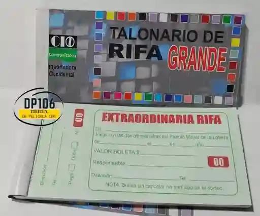 Talonario De Rifas X 100 Boletas
