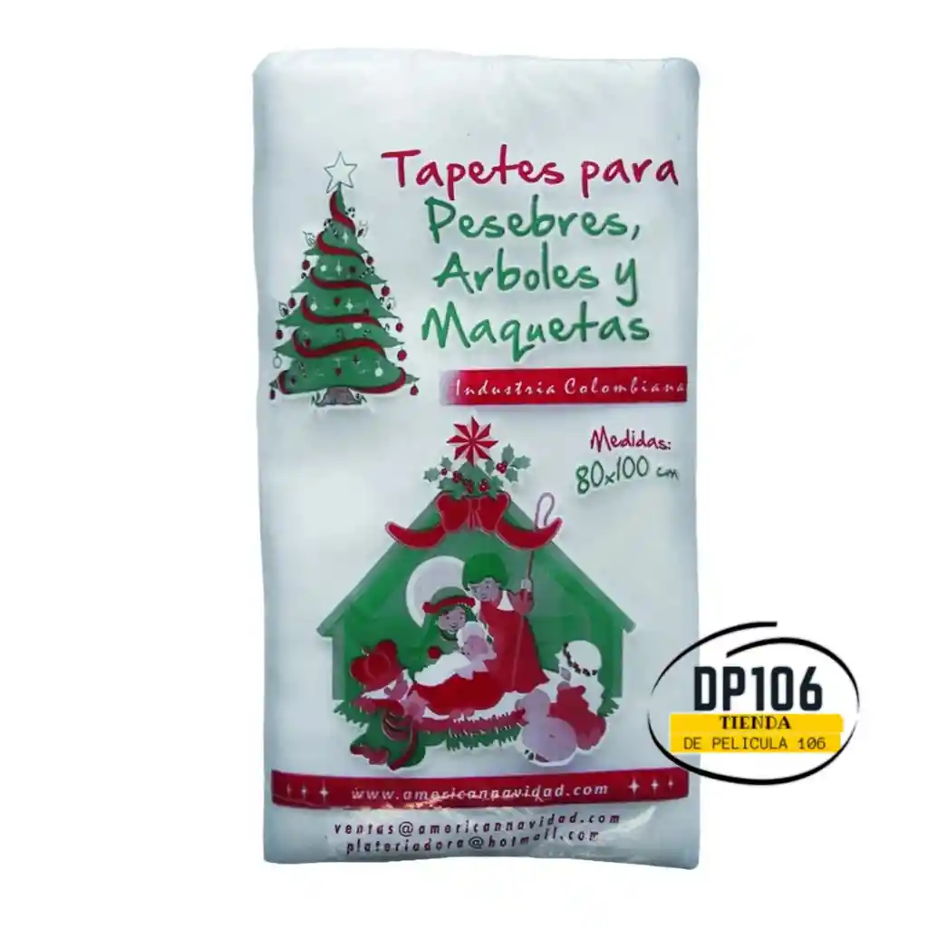 Tapete Blanco Para Pesebre Arboles