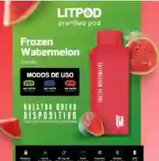 Litpod Vape Recarga Watermelon Frozen 15k