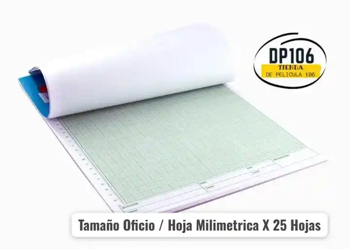 Block De Papel Milimetrado Tamaño Oficio / Hoja Milimetrica X 25 Hojas