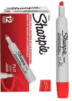 Sharpie Tank Rojo Caja X12