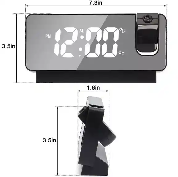 Reloj Despertador Digital Y Proyector