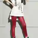 Leggings Cuerina Pretina Ancha