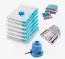 6 Bolsas Empaque Al Vacío Ahorrador Espacio Bomba Eléctrica