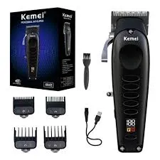 Cortadora De Pelo Eléctrica Kemei Color Negro Km-h72