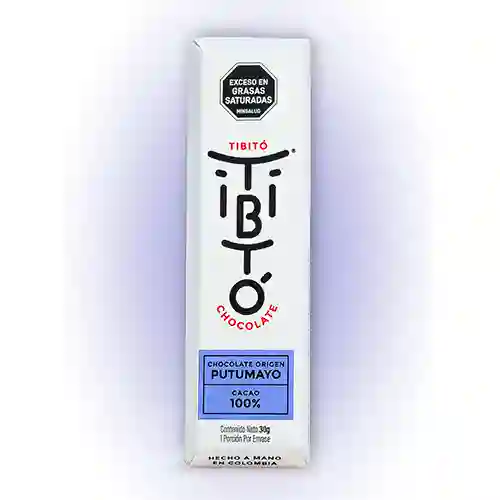 Barra De Chocolate Tibitó Putumayo 100% - 30gr
