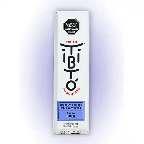 Barra De Chocolate Tibitó Putumayo 100% - 30gr