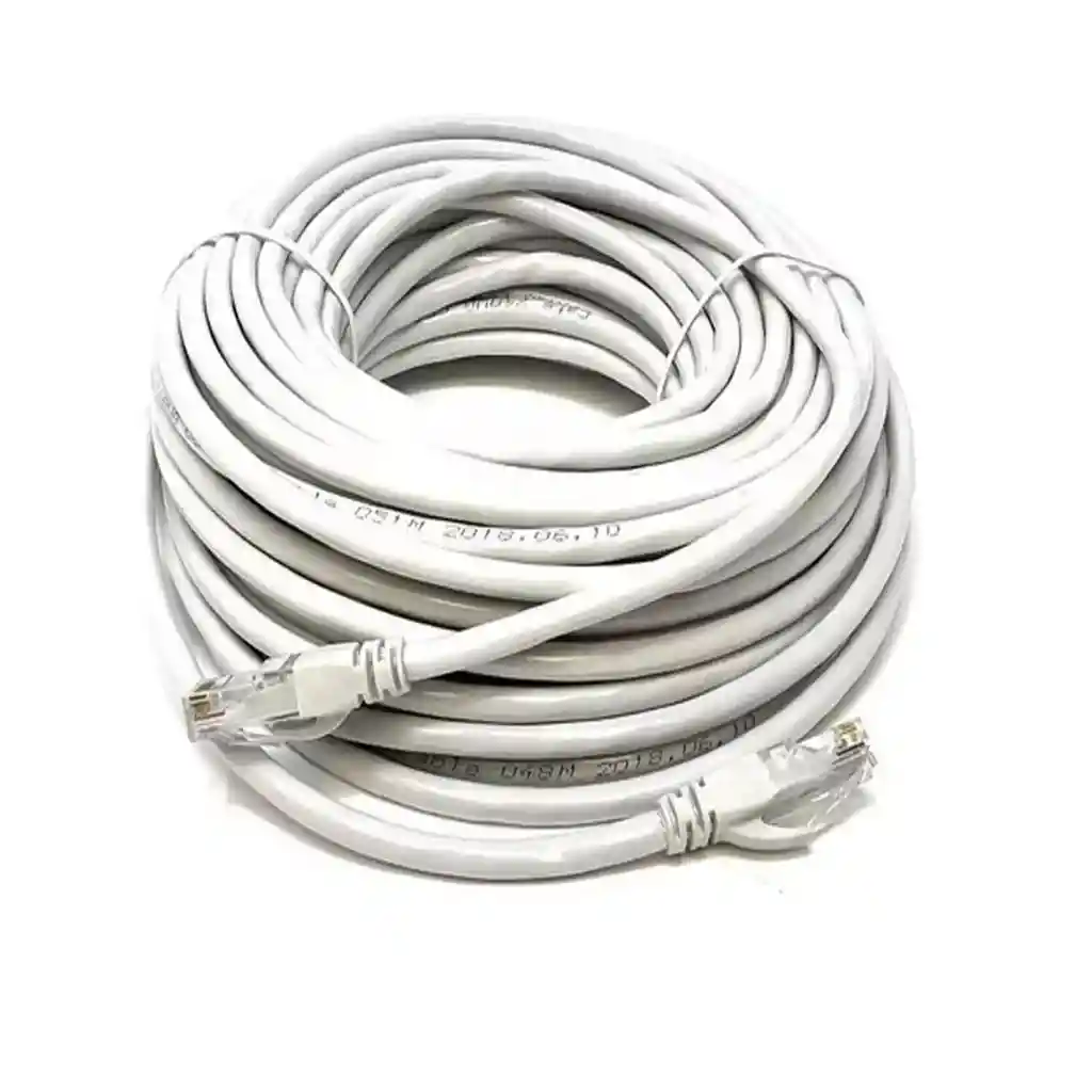 Cable Utp De Red Lan Cat 6 20 Metros | Gran Calidad | Blanco