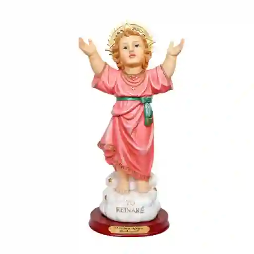 Figura Religiosa Divino Niño ´´yo Reinaré´´ 20cm Porcelana Italiana Firenzi