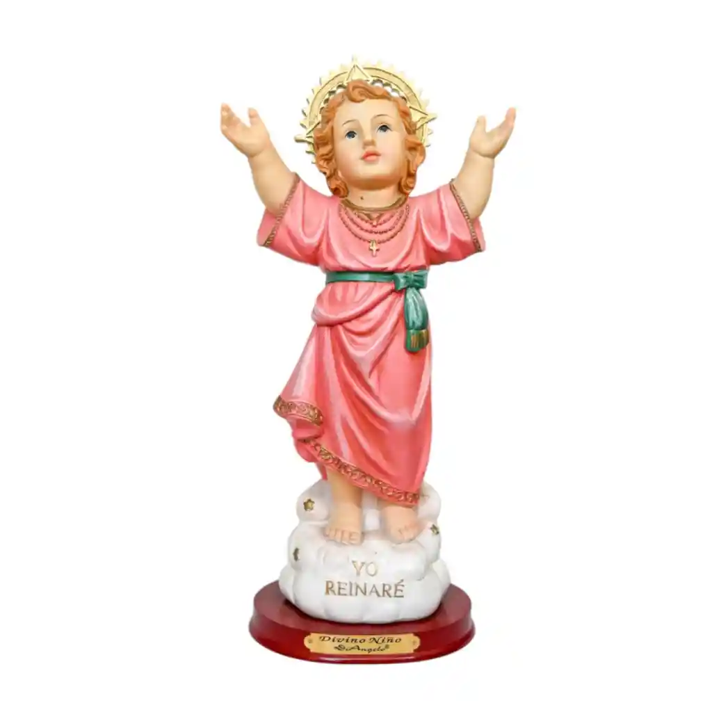 Figura Religiosa Divino Niño ´´yo Reinaré´´ 20cm Porcelana Italiana Firenzi
