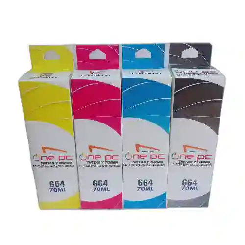 Kit De 4 Colores Tinta Compatible Epson