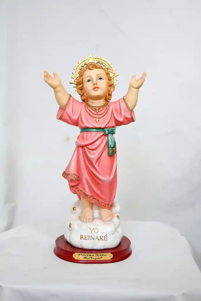 Figura Religiosa Divino Niño ´´yo Reinaré´´ 20cm Porcelana Italiana Firenzi
