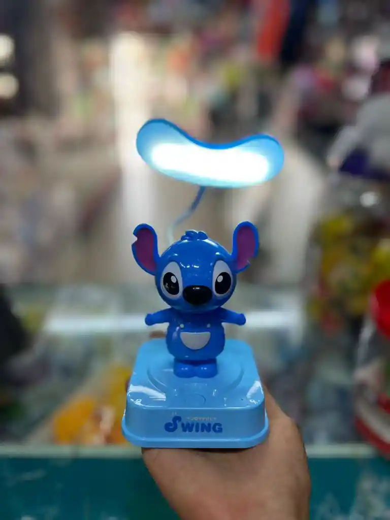Lampara Stitch Linterna Led Lilo Y Stitch Recargable Decoración Mesa De Noche
