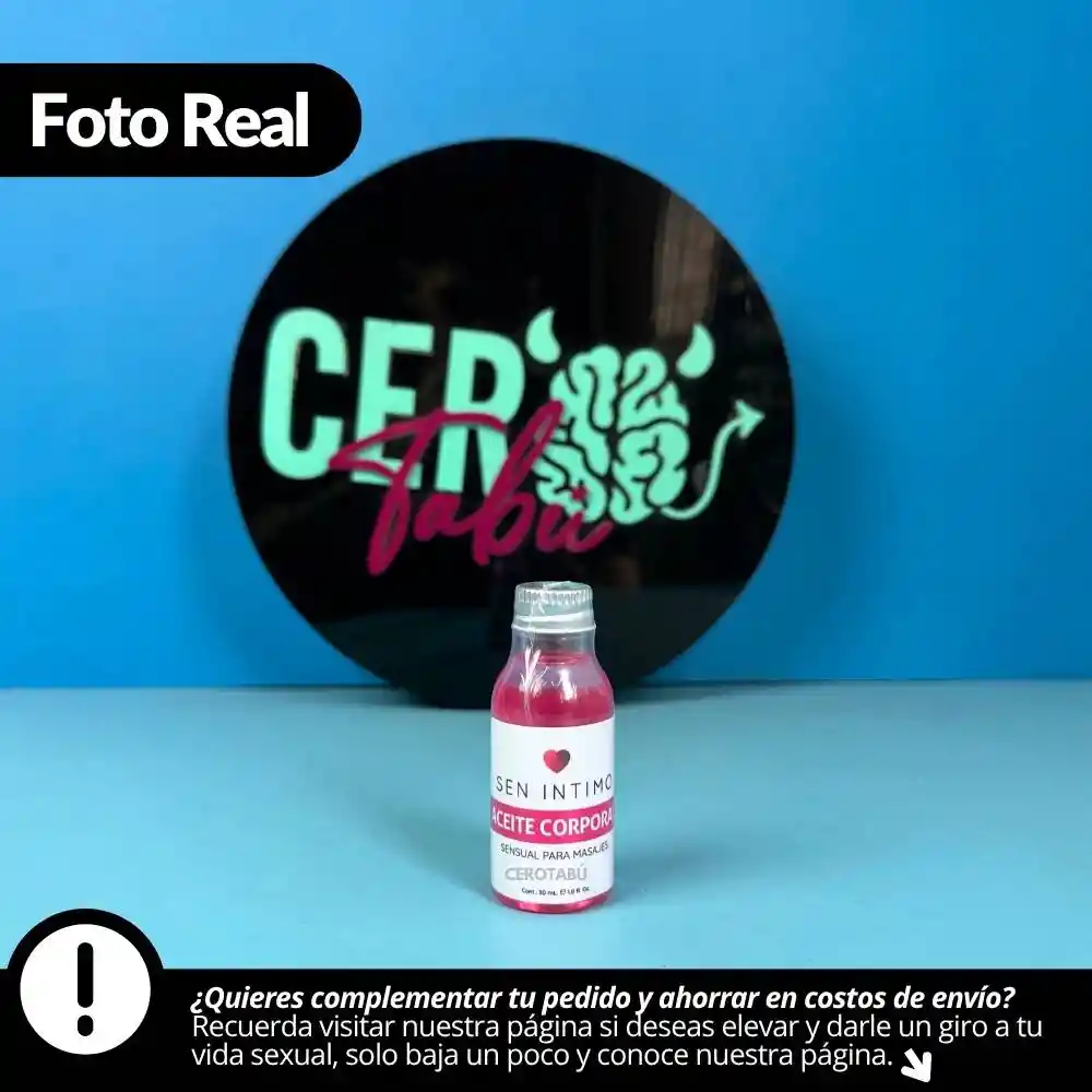 Aceite Caliente Corporal Para Masajes Sen Intimo 30 Ml