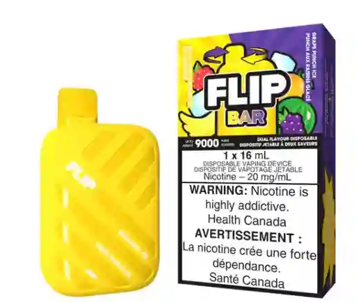 Vape Flip Bar 9000 Pff Blue Razz Banana Y Grape Punch