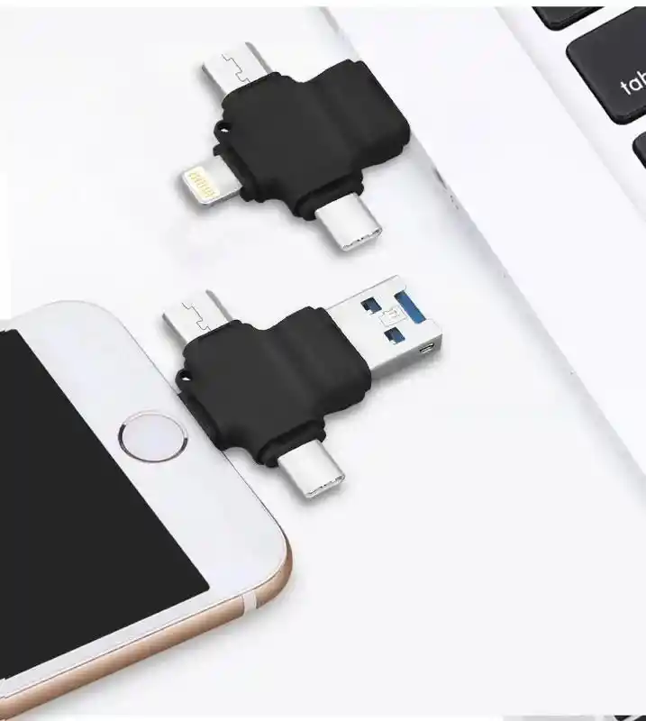 Adaptador Otg Varias Puntas 200 Tipoc/v8/iphone