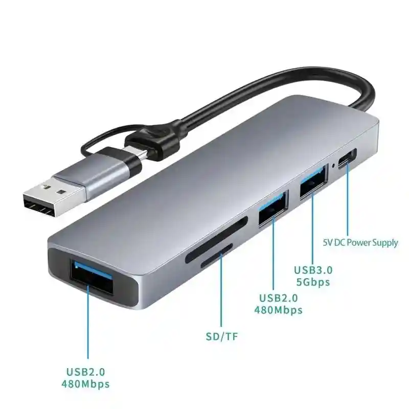 Hub Multipuertos Usb - Tipoc 3.0 -102 Nuevo