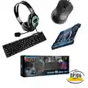 Combo Gamer Teclado Mouse Audifonos Pad