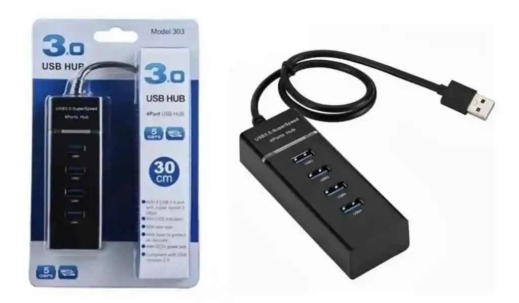 Hub Usb 4 Puertos 3.0 -49 Nuevo