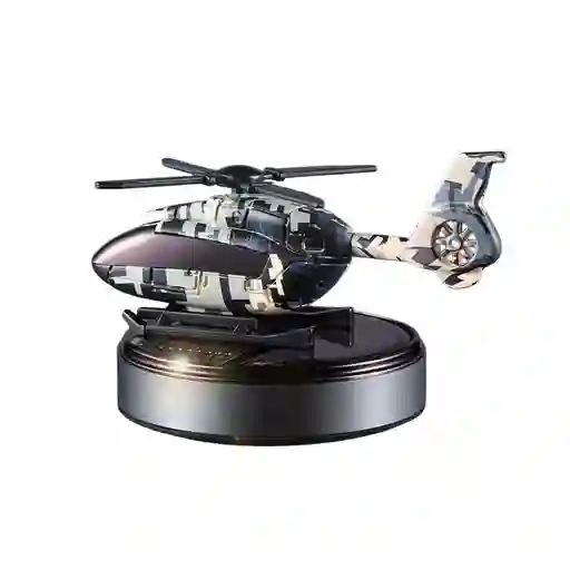 Ambientador Solar De Aire Helicóptero De Combate Camuflado Con Movimiento Difusor Aromaterapia