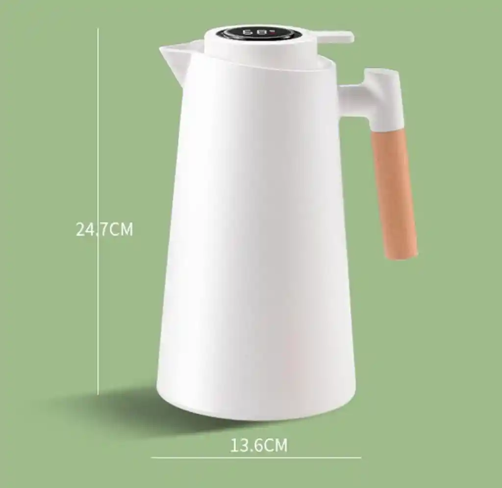Termo Tetera Termica Conserva Calor Con Indicador Led Temperatura 1 Litro
