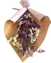 Bouquet De Statice Morado, Fucsia Y Blanco