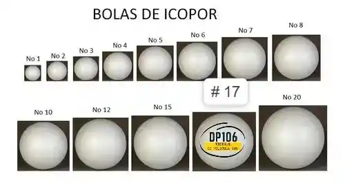 Bola De Icopor #17 X 1 Und