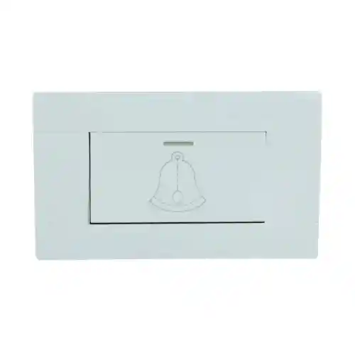 🔔pulsador De Timbre Unitec, Policarbonato, 10a, 110v, Blanco⚪🛎️