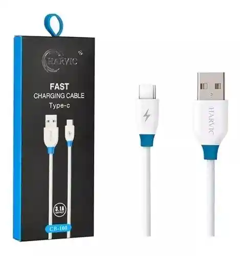 Cable Cargador Harvic De 1 Metro Salida Tipo C 3.1a