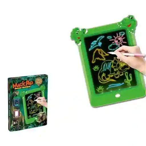 Tablero Magic Pad Para Niños Dinosaurio Verde