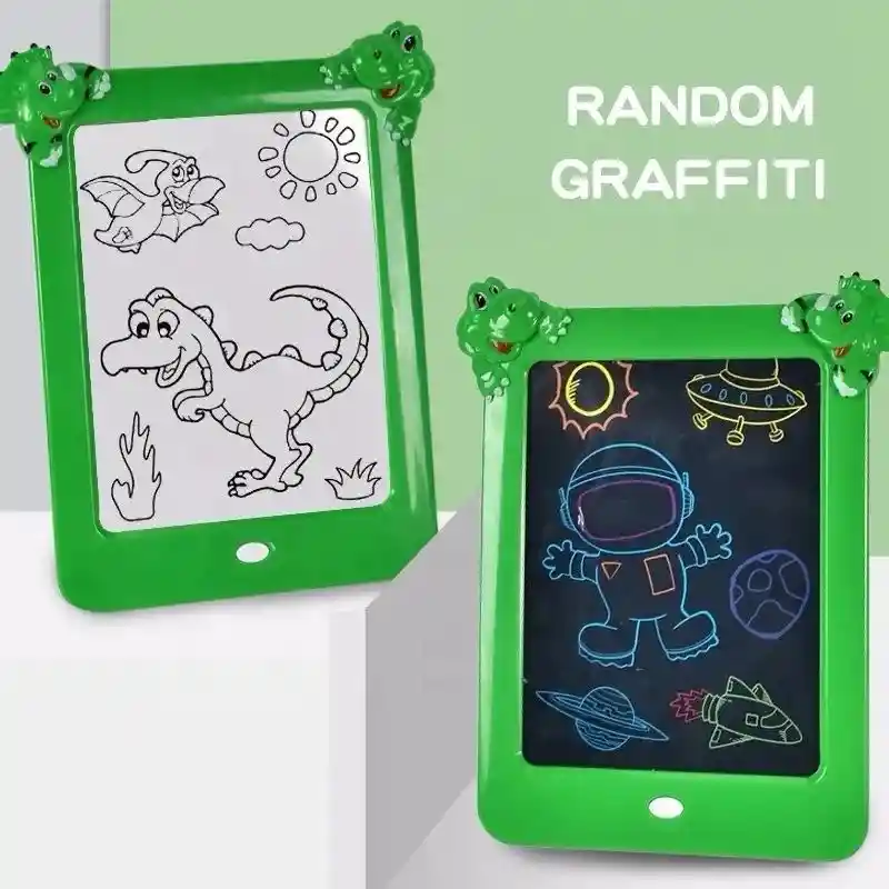 Tablero Magic Pad Para Niños Dinosaurio Verde