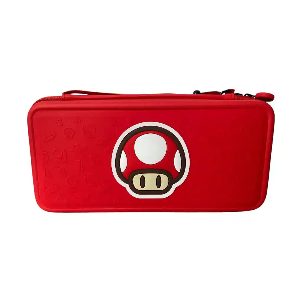 Estuche De Viaje Rígido Diseño Toad Rojo Compatible Con Switch 2
