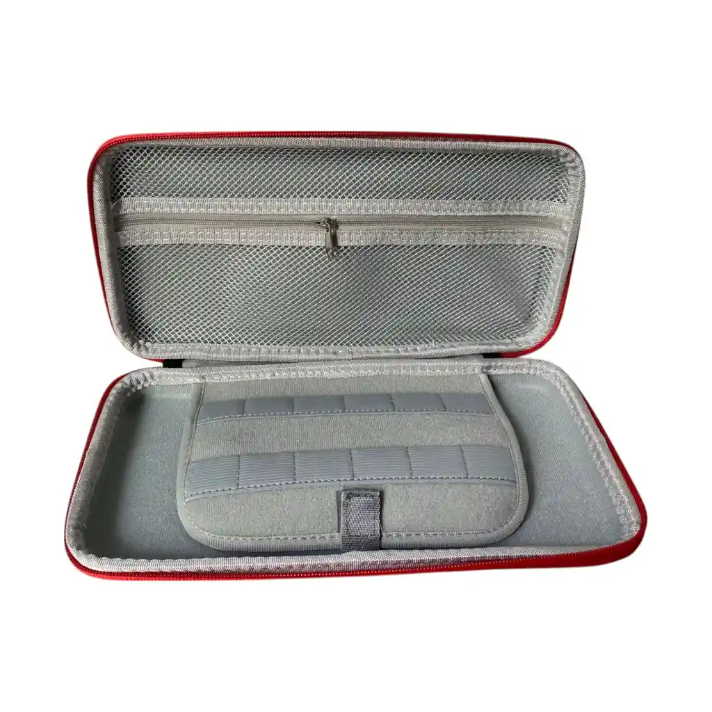 Estuche De Viaje Rígido Diseño Toad Rojo Compatible Con Switch 2