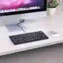 Teclado Alambrico Ligero Y Suave Elegante Negro K-1000