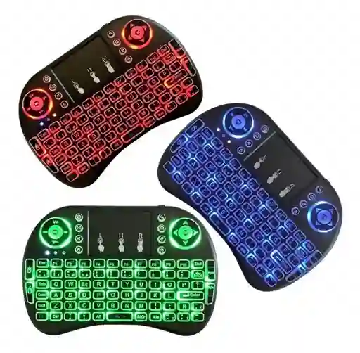 Mini Teclado Inalambrico Usb Smart Tv Iluminado