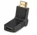 Adaptador Codo En L Hdmi Negro