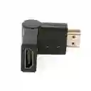 Adaptador Codo En L Hdmi Negro