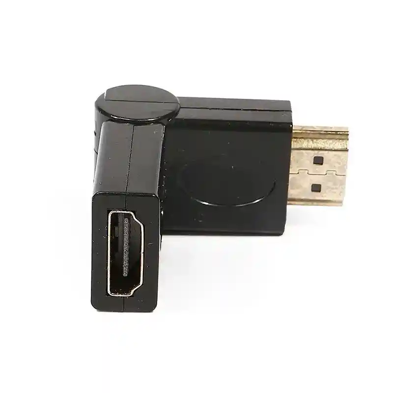 Adaptador Codo En L Hdmi Negro