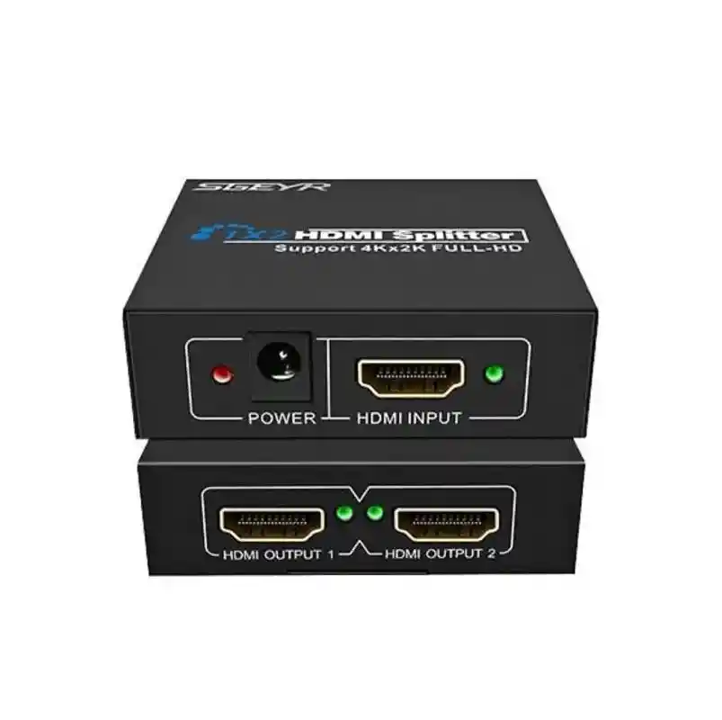 Multiplicador Splitter Hdmi X 2 Negro