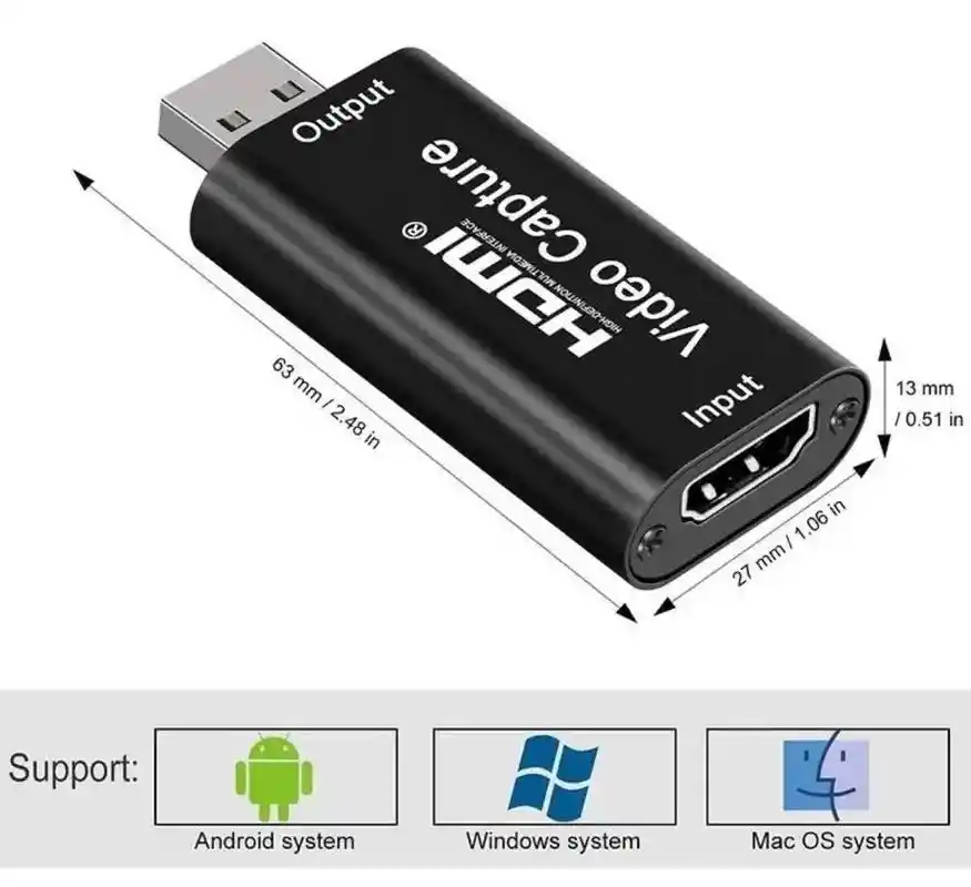Capturadora De Video De Usb A Hdmi Nuevo