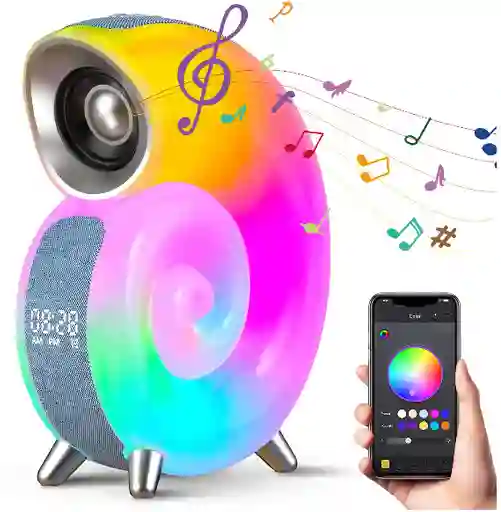 Parlante Luz Led Caracol Blanco