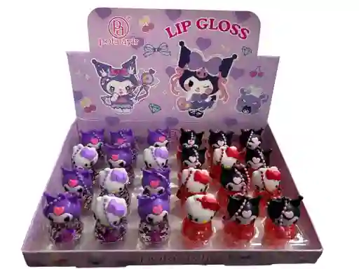 Brillo Labial Líquido Kuromi – Hello Kitty, Lip Gloss Kawaii Para Niñas