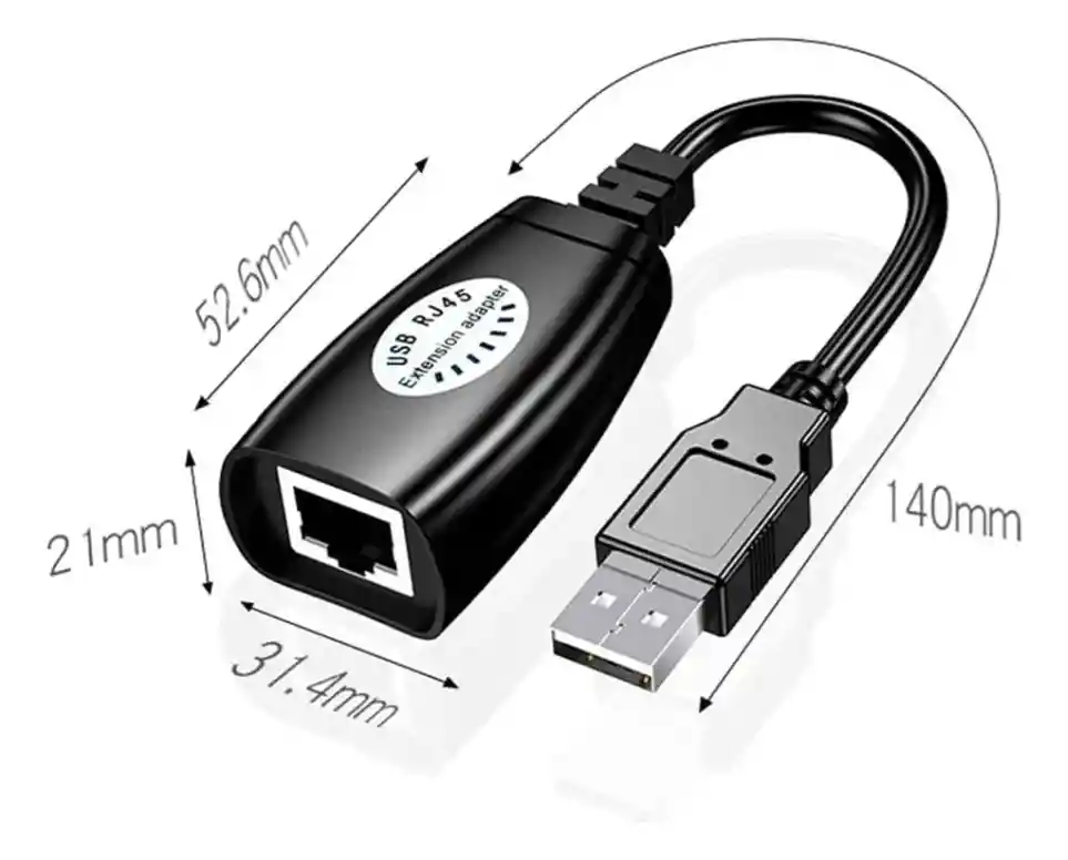 Extender Usb Hasta 30 Metros. Por Cable De Red, Extensor Usb