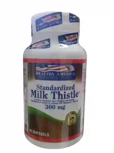Milk Thistle Cardus Marianus 300 Mg X 60 Softgels Healthy America