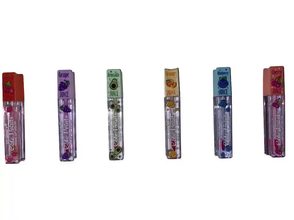 Brillo Labial Humectante Frutal, Lip Gloss Fresco Cute Fruits Magic Lip Color
