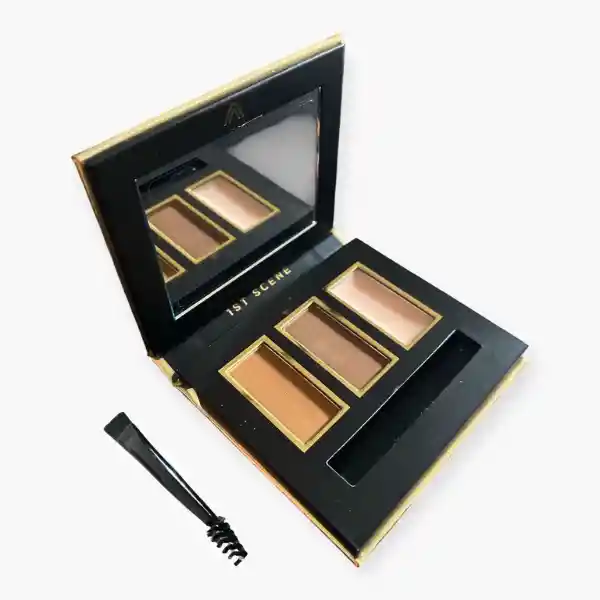 Kit Delineador De Cejas 1st Scene Atenea X 4g - Café Claro
