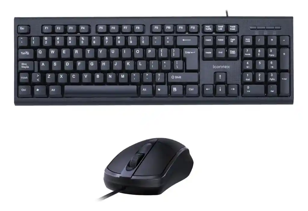 Combo De Teclado Y Mouse Iconnex Ox905 Español Qwerty